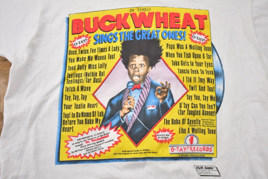 Vintage 1990s Buckwheat Sings the Great Ones the Little Rascals