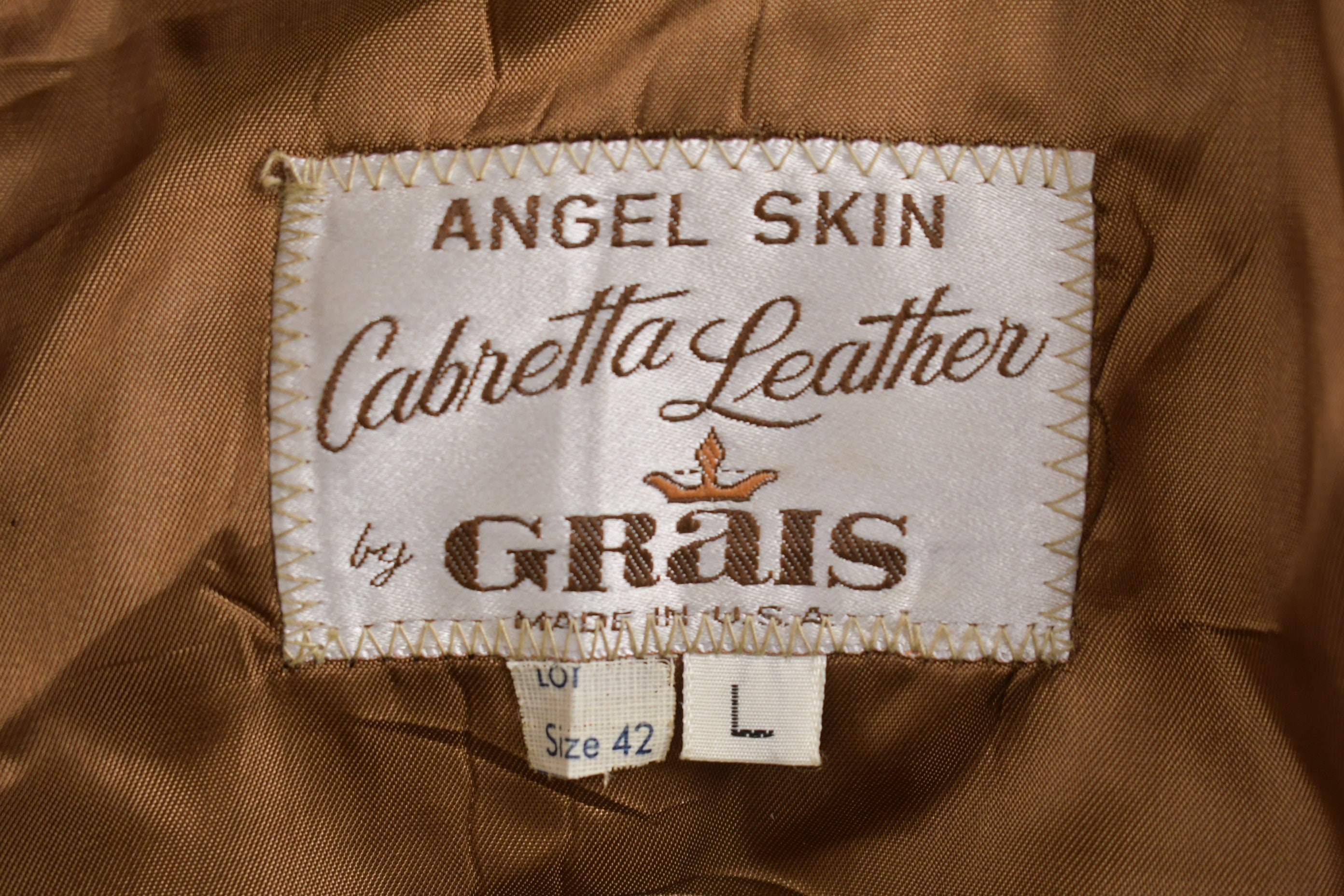 Vintage 1970s Angel Skin Cabretta Leather Full Length Coat 