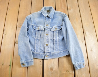 Vintage 1970s 1980s Lee 101 Storm Rider Denim Jacket Made in