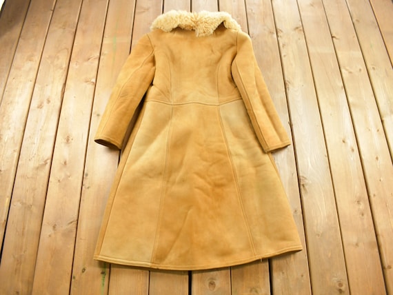 Vintage 1980s Motson Genuine Sheepskin Shearling Leather