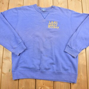 Vintage 1990s LSSU Laker Hockey Champion Sweatshirt / Made In USA / Vintage Pullover / Streetwear / Sportswear / Embroidered Logo