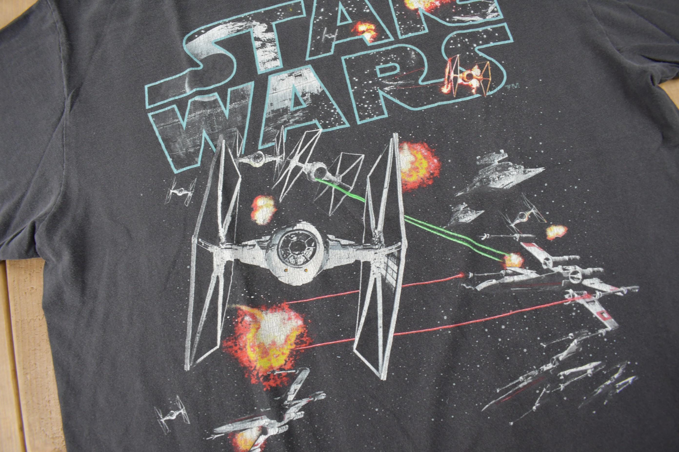 Vintage 1996 Star Wars Tie Fighter Graphic T-shirt Size XL