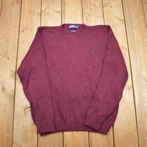Vintage 1990s POLO Ralph Lauren Knit Sweater / Vintage 90s Crewneck / Abstract Patterns  / Streetwear/ Vintage Polo