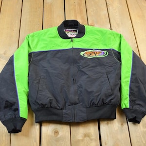 Vintage 1990s Arctic Cat Kids Snowmobile Racing Jacket / Thinsulate 3M / Winter Sports / Color Block / Liner Jacket / Minnesota / Child Size