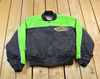 Vintage 1990s Arctic Cat Kids Snowmobile Racing Jacket / Thinsulate 3M / Winter Sports / Color Block / Liner Jacket / Minnesota / Child Size