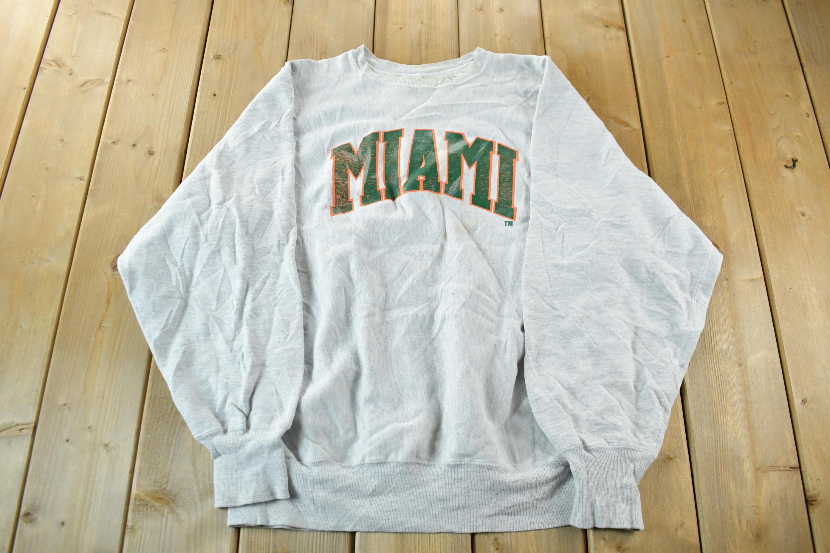 Vintage 1990s Miami University Champion Reverse Weave Crewneck 