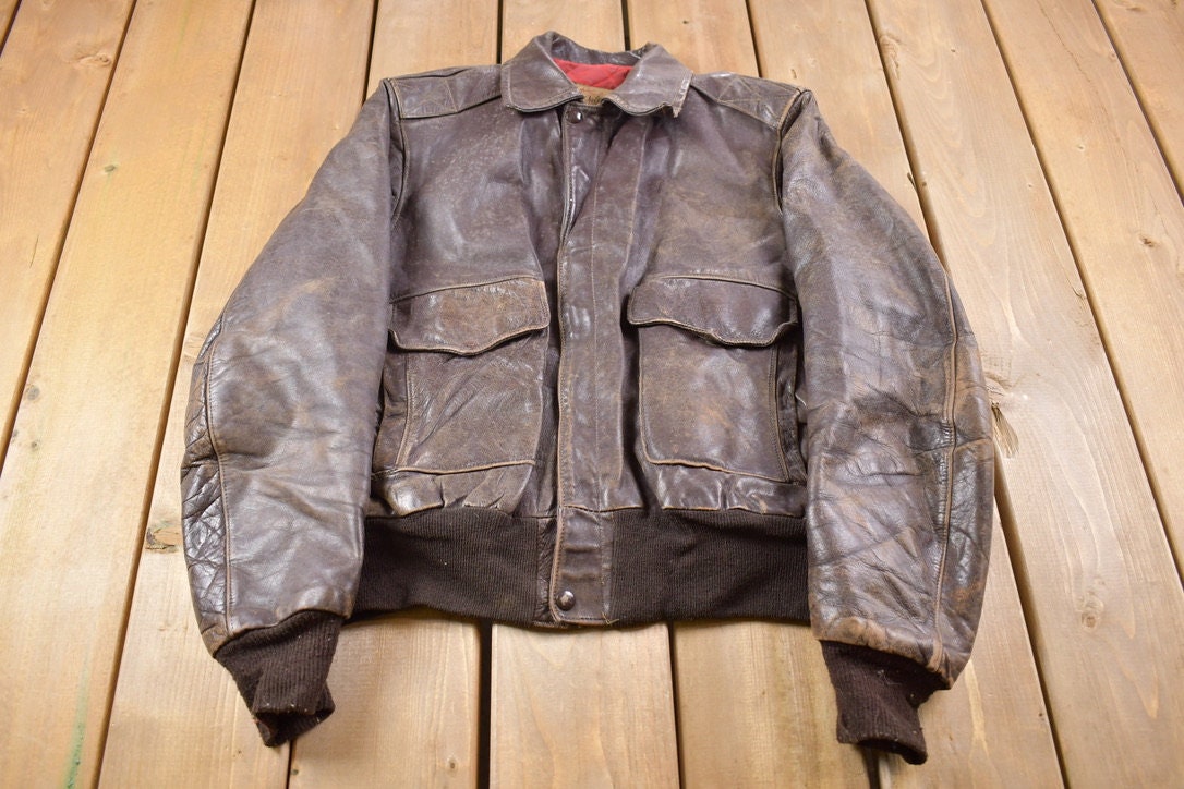 Vintage 1950s Hercules Outerwear by Sears Leather Jacket / - Etsy