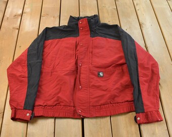 Vintage 1990s Carhartt Aztec Santa Fe South Western Jacket Made in