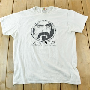 Vintage 1990s Zappa Graphic T-Shirt / Size L / Vintage Zappa / Band Tee / Rock Tee