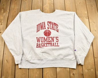 Vintage 90s Champion Reverse Weave Iowa State Crewneck Sweatshirt