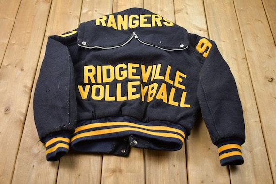 Vintage 1980s Ridgeville Volleyball Varsity Jacket