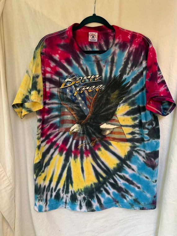 Tie Dye Eagle T-Shirt / Born Free / Allentown PA /