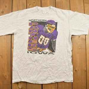 Vintage 1990s Northern Iowa State Panthers Football Collegiate T-Shirt / NCAA Tee / Americana / Sportswear