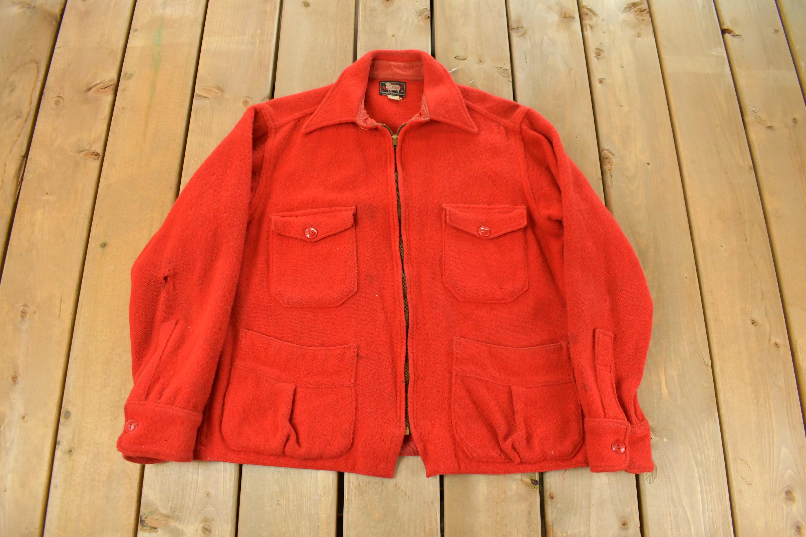 Vintage 1950s Woolrich Wool Hunting Jacket Men