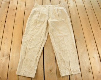 Vintage 80's 90's Banana Republic Regular Fit Pleated Style Wool