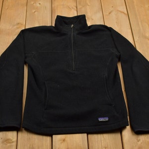 80s 90s REI Fleece Jacket | Navy Quarter Zip Fleece Pullover