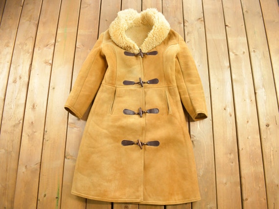 Vintage 1980s Motson Genuine Sheepskin Shearling Leather