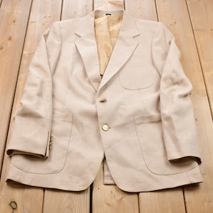 Vintage 1990s Solid Color Blazer Jacket / Sport Jacket  / Vintage Jacket / Outdoor / Winter / Vintage Sport Coat