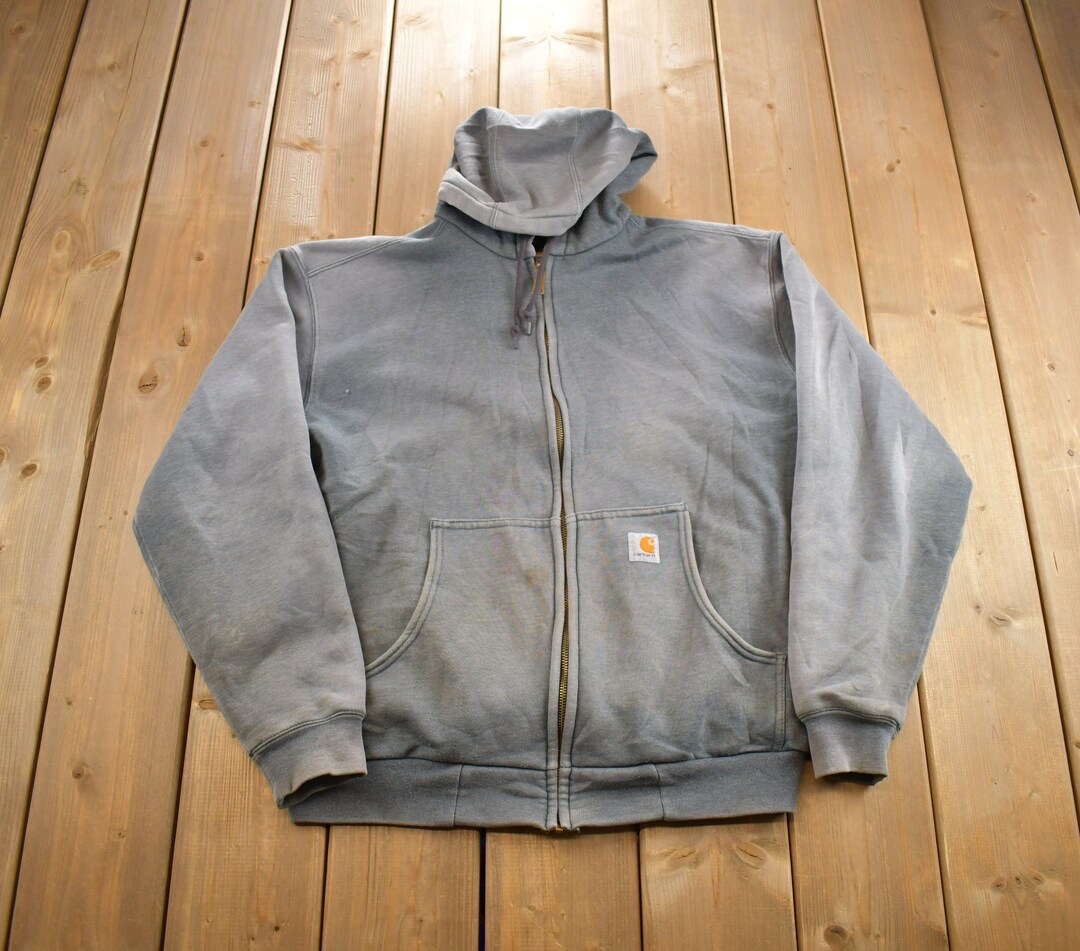 Vintage 1990s Carhartt Zip up Insulated Hoodie Made in USA - Etsy