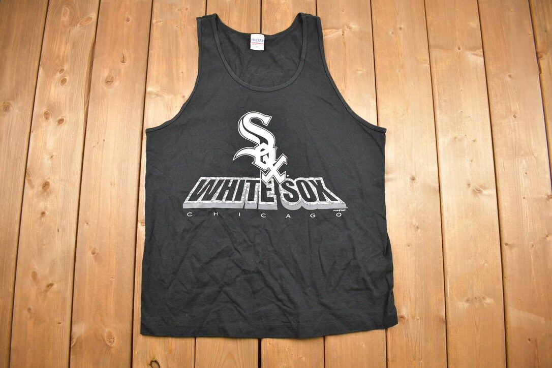 Lostboysvintage Vintage 1997 Chicago White Sox MLB True Fan Tank Top T-Shirt / Made in USA / MLB Tank Top / Vintage White Sox