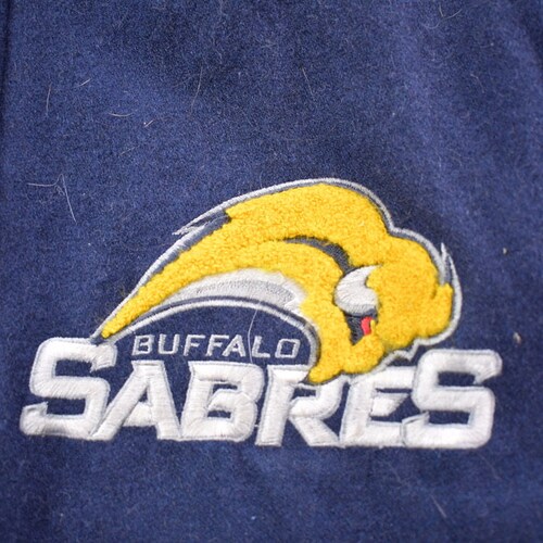 Vintage 1990s Buffalo Sabres NHL Letterman Jacket / Athleisure Sportswear / Streetwear Fashion / Quilt Lined Jacket / 1990s G-III shops NHL