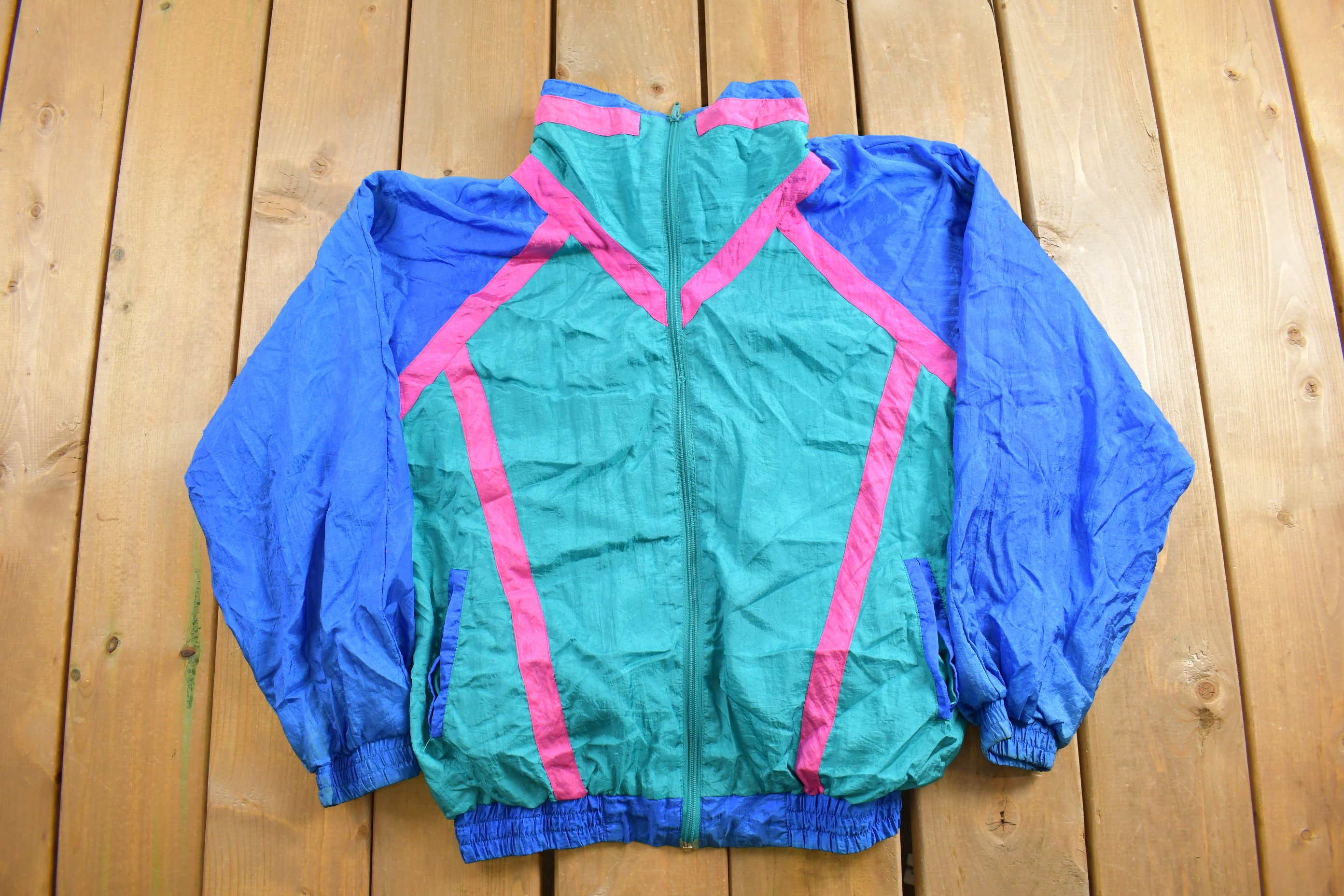 【BADBLOOD】Vintage Club Track Zip-Up ♥2Color Vintage Y2k DC Shoes Skateboarding Pinstriped Paint Splatter