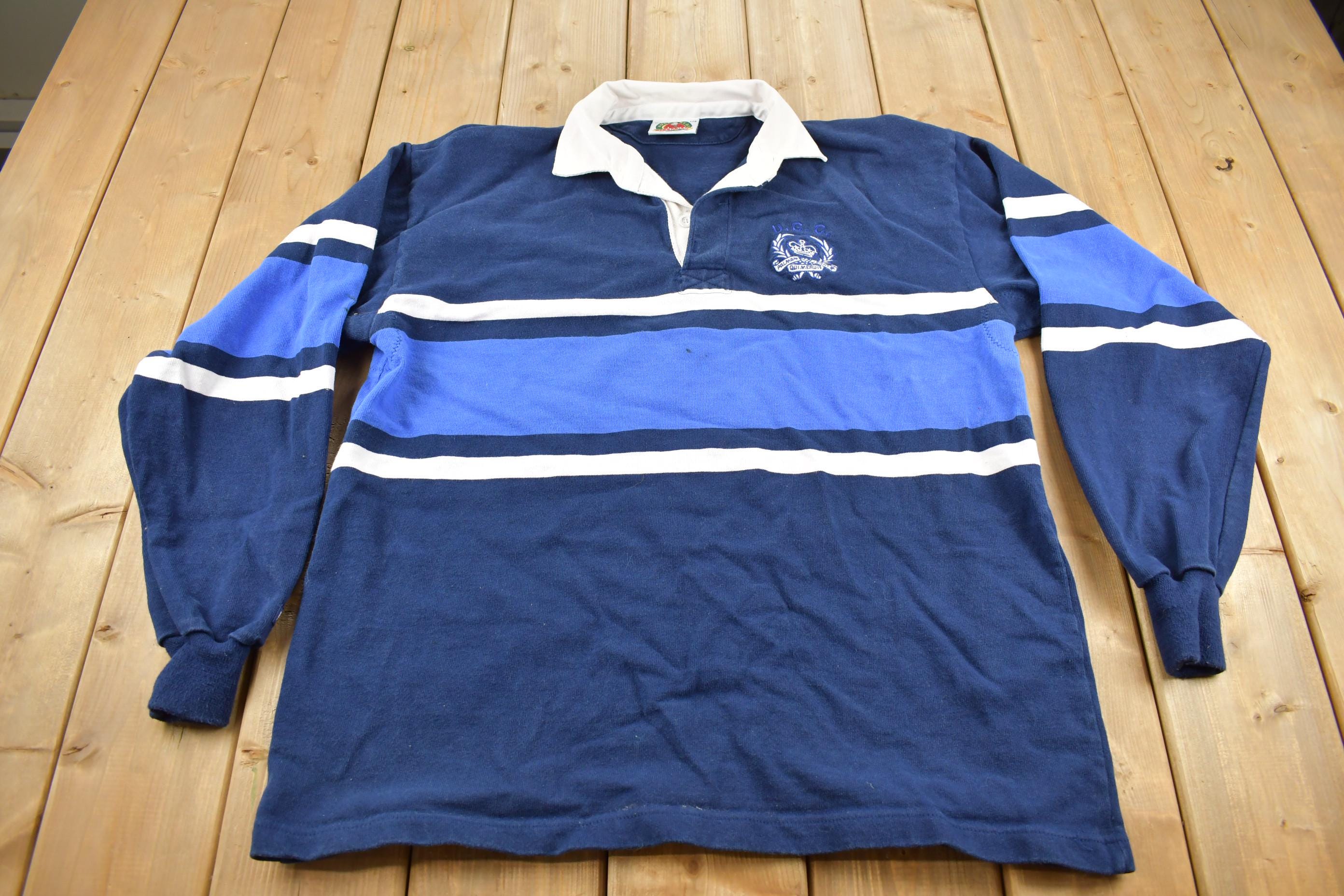 Vintage 1990s UGC Collegiate Rugby Sweater Made In Canada