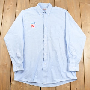 Vintage 1980s Todd K Mart Uniform Button Up Shirt / Work Shirt / 80s Workwear / Vintage Uniform / 90s Workwear / Made in USA