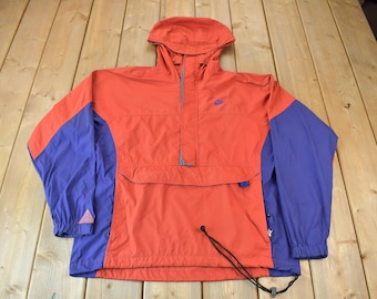 Vintage 1990s Nike ACG Color Block Windbreaker Jacket / Embroidered / Vintage Nike Jacket / Nike Windbreaker / All Conditions Gear