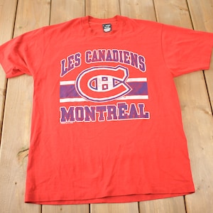 Vintage 1988 Montreal Canadiens NHL Hockey Graphic T-Shirt Made In Canada