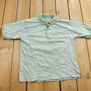 Vintage 1970s Benchline Patterned Collared Shirt / 70s / 70s Polo / Streetwear / Retro Style / Collared Shirt / Short Sleeve / Made In USA