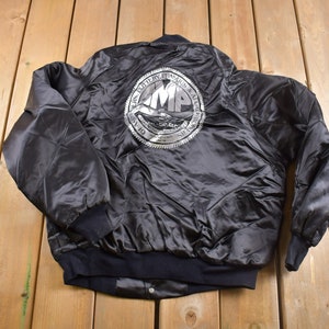 Vintage West Ark USA Varsity Jacket XL 90s Bomber Satin USA Vintage West Ark USA Varsity Jacket XL 90s Bomber Satin USA