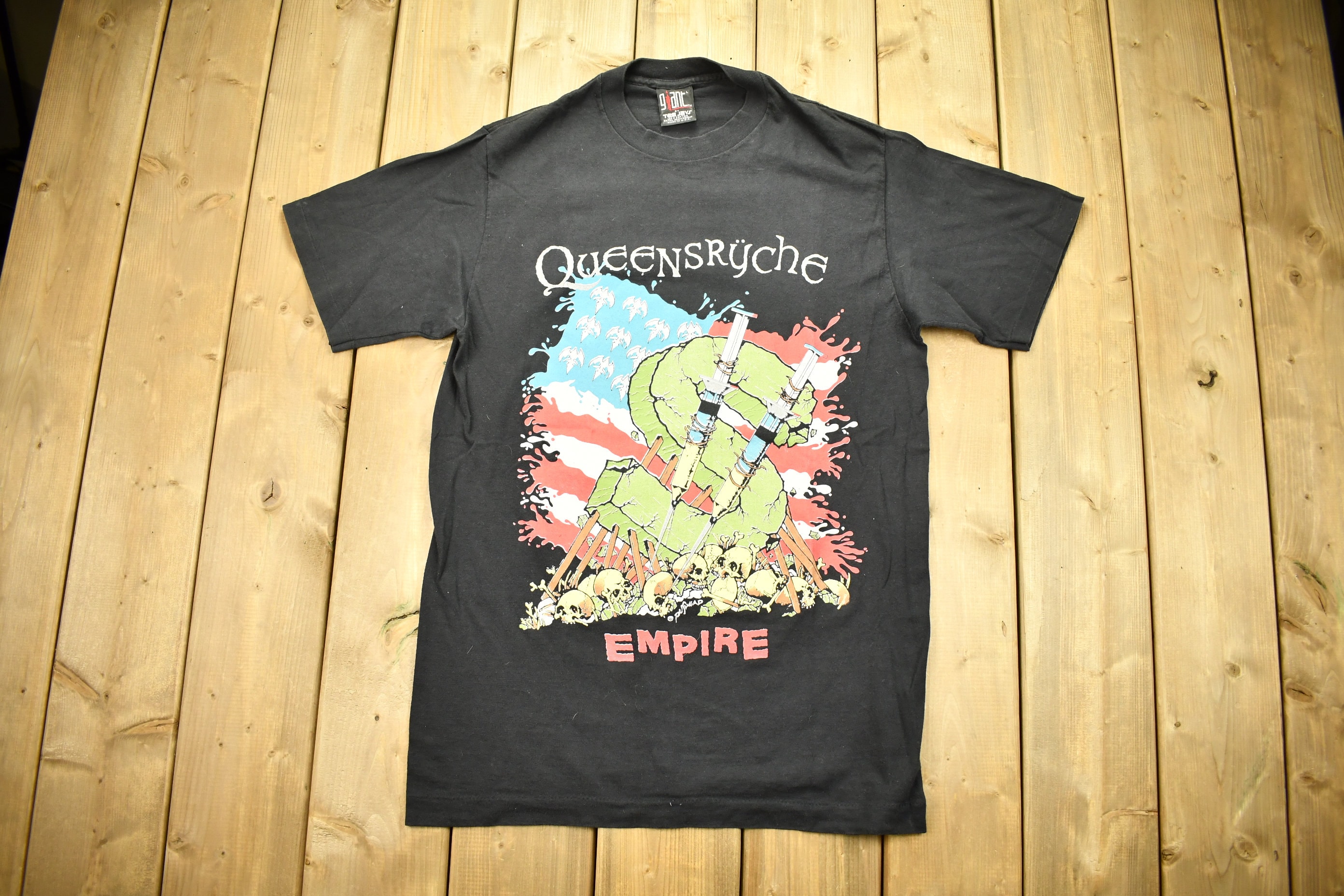 Vintage 1991 Queensrÿche Empire Tour T-shirt, Single Stitch, Made 