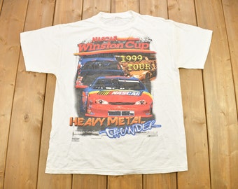 Vintage 1999 NASCAR Winston Cup Racing T-Shirt / Heavy Metal Thunder tour / Racing Tee / 90s Streetwear / Sportswear