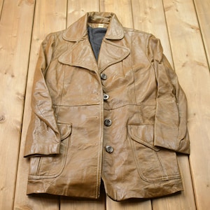Vintage 1980s Leather Jacket / Fall Outerwear / Leather Coat / Winter Outerwear / Streetwear Fashion / Suede Jacket / Made In Canada