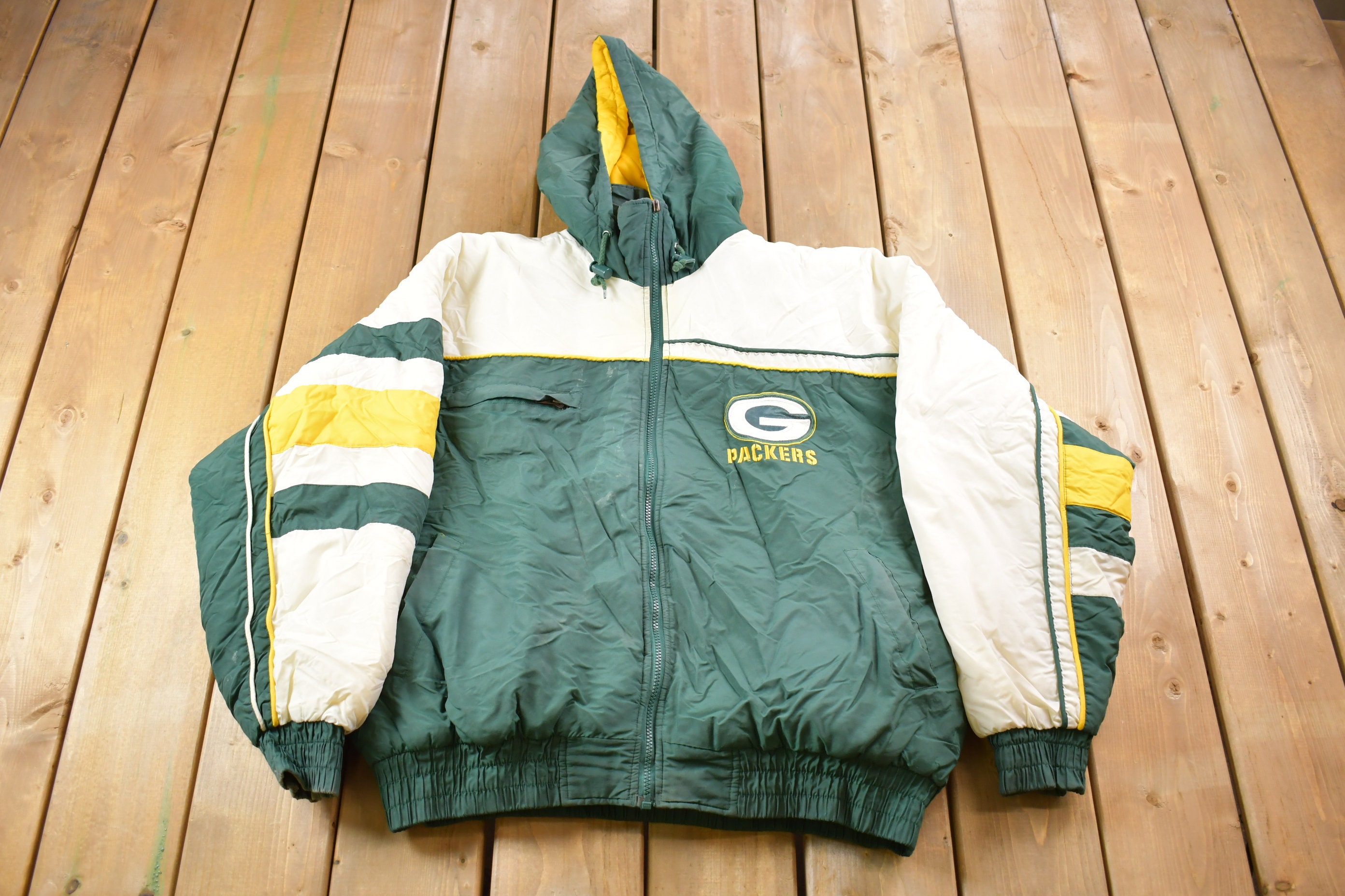 Vintage 1990s Green Bay Packers Official Fan Sportswear Jacket