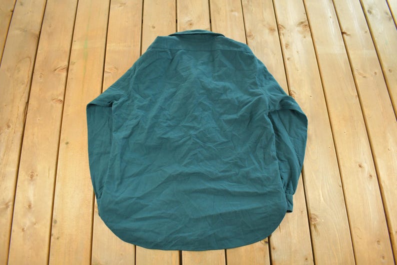 Vintage 1980s Pendleton Wool Flannel Button Up Shirt Men's XL / 80s Button Up / Vintage Pendleton / True Vintage / Outdoors / Elbow Patch image 2