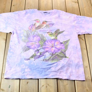 Ameri vintage FLOWER BOM TIE SHIRT パープル Purple Flower Shirt: Women's Botanical Garden Top - Etsy