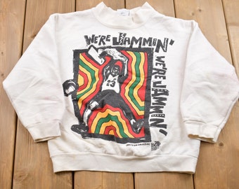 Vintage 90er Jahre Jugend Nike We're Jammin Michael Jordan Sweatshirt mit Rundhalsausschnitt / Made In USA /Athleisure /Streetwear