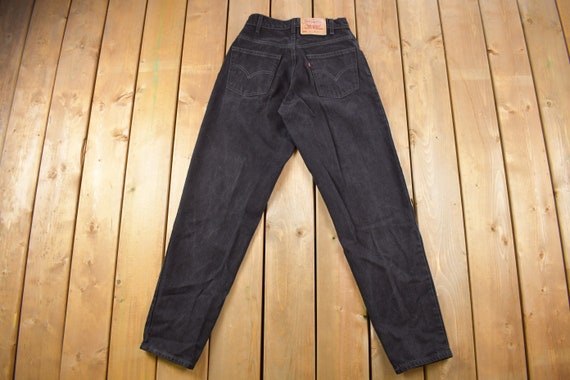 Vintage 1990s Levi's 560 Red Tab Black Denim Jean… - image 2