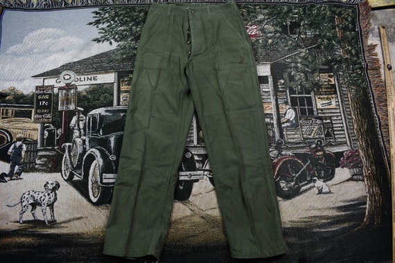 Vintage 1982 OG-107 Military Army Green 