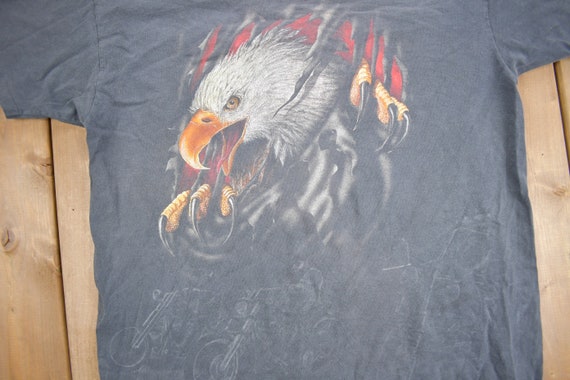 Vintage 1990s American Bald Eagle Graphic Freedom… - image 3