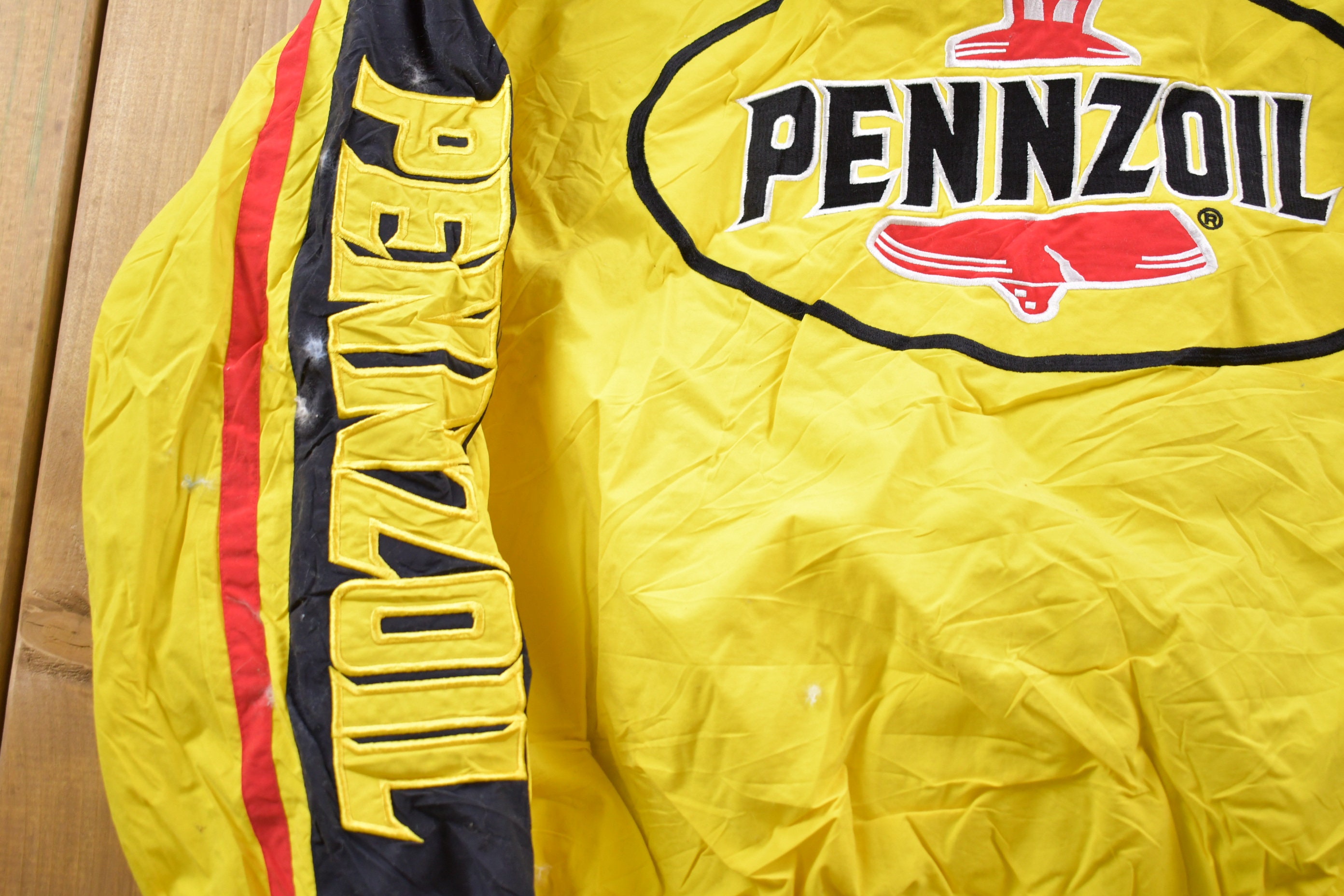 Vintage 1980s Pennzoil Chase Authentics Racing Jacket Vintage 1980s Pennzoil Chase Authentics Racing Jacket