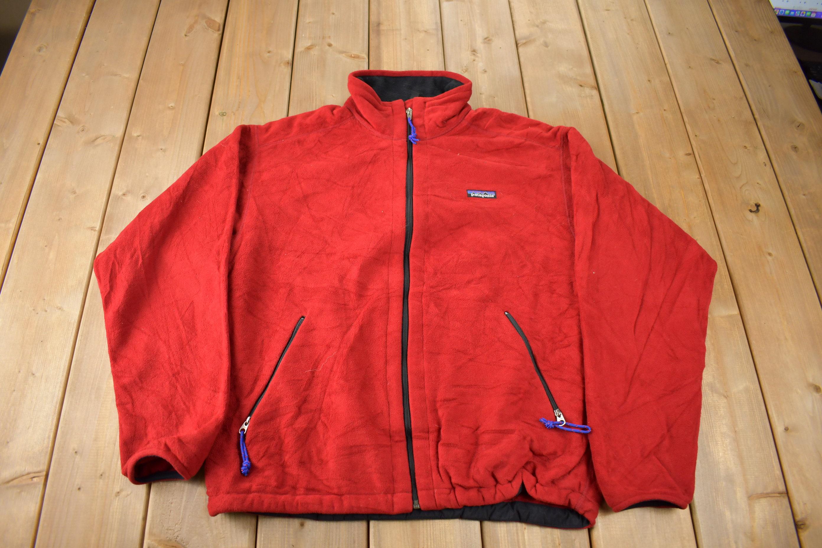 Vintage 1999 Patagonia Full Zip Fleece Sweater Made in USA Size