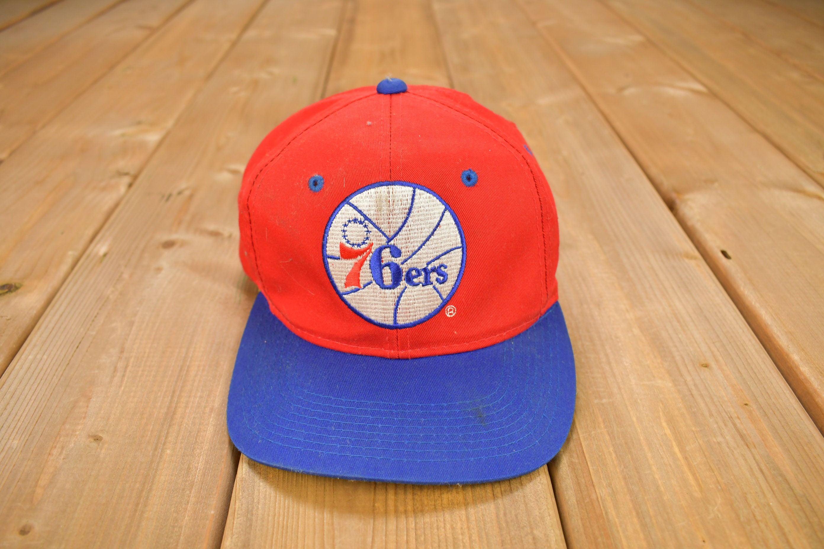 PHILADELPHIA SIXERS 76ERS VINTAGE 1990'S G-CAP SNAPBACK ADULT HAT