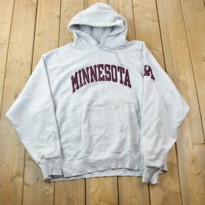 Vintage 1990s Champion Premium Reverse Weave Minnesota Hoodie Sweatshirt / Vintage Champion / Vintage Pullover / Streetwear