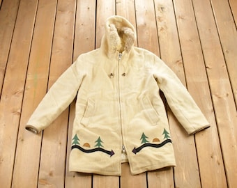 Vintage 70s Coat, 70s HUDSON BAY Blanket Coat, 70s Trading