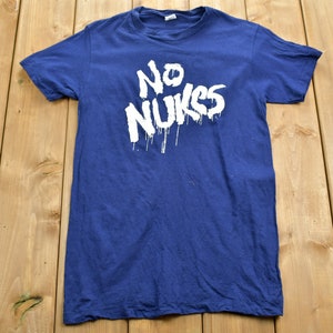 Vintage 1980 No Nukes Movie Promo T-shirt / MGM / Universal Studios / Single Stitch / Rare Vintage / Vintage T-shirt