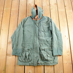 Vintage 1980s Eddie Bauer Winter Hunting Jacket / Waterproof Jacket / 90s Eddie Bauer / Zip Up / Vintage Jacket