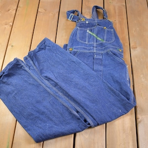 Vintage 1990s Key Denim Overalls Size 26 x 29.5  / Vintage Overalls / Streetwear / Vintage Workwear / Outdoorsman / Essentials
